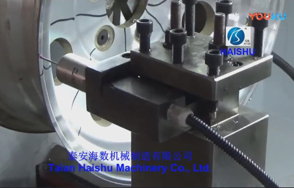 CK6160Q economical wheel repair lathe operation video