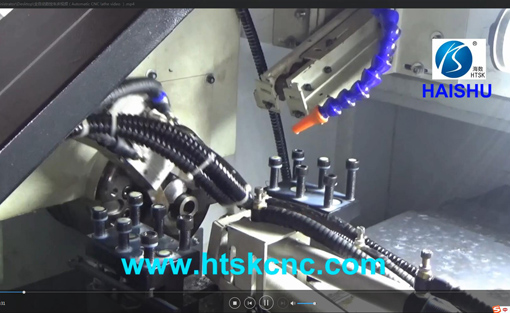 Automatic CNC lathe video