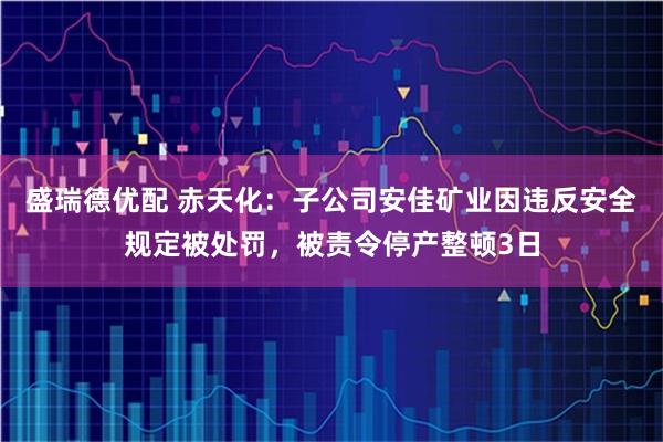 盛瑞德优配 赤天化:子公司安佳矿业因违反安全规定被处罚,被责令停产整顿3日